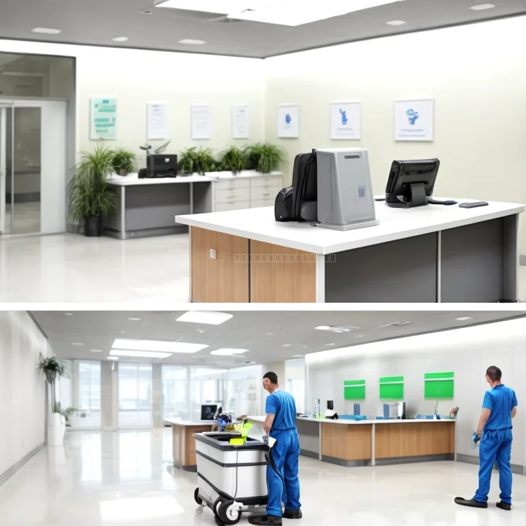 Equipe JaniClean em operação de limpeza comercial